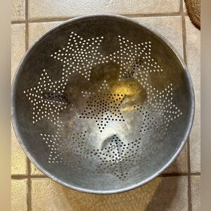 Antique Metal Colander
